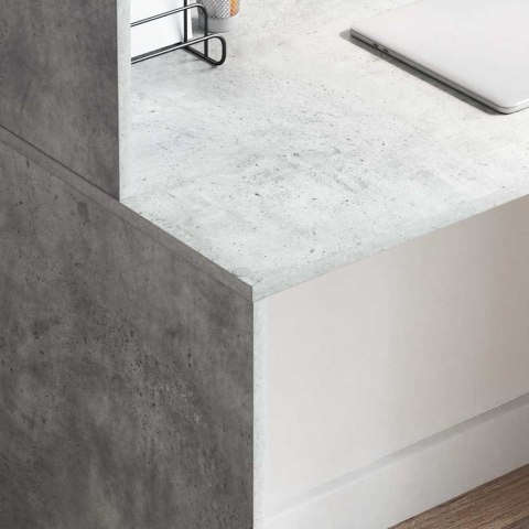 BIURKO BETONOWY SZARY 102X50X124CM