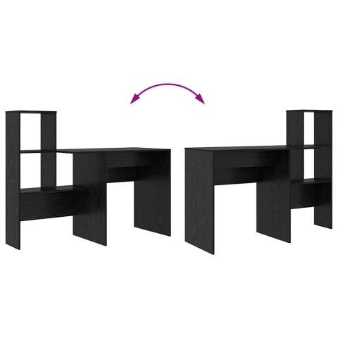 BIURKO CZARNY DĄB 131.5X50X106.5CM