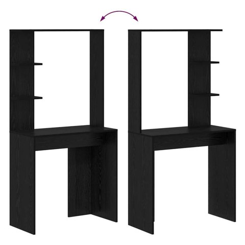 BIURKO CZARNY DĄB 78.5X37X154.5CM