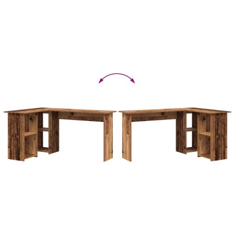 BIURKO STARE DREWNO 142X102X73CM