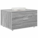 SZAFKA Z SZUFLADAMI Z KOŁEM SZARY 55X45X33.5CM
