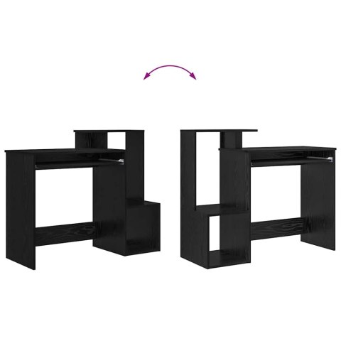 BIURKO CZARNY DĄB 106X40X88,5CM