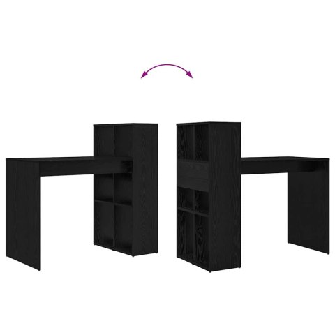 BIURKO CZARNY DĄB 108X55X103.5CM