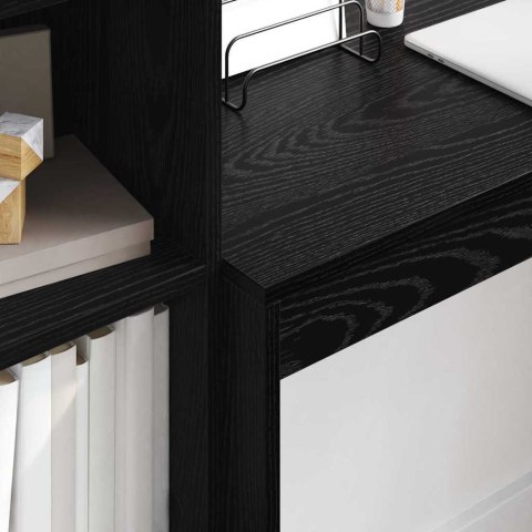 BIURKO INNY CZARNY DĄB 100X40X76CM