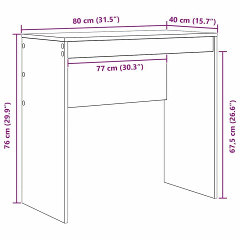 BIURKO DĄB ARTISAN 80X40X76CM