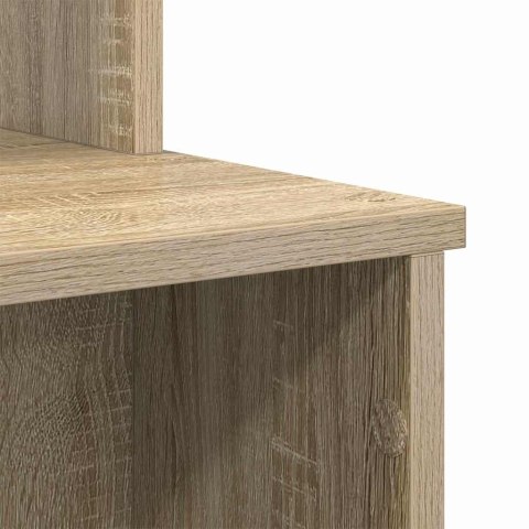 BIURKO Z MIEJSCEM DO PRZECHOWYWANIA Z PÓŁKĄ DĄB SONOMA