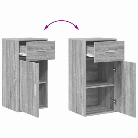 KOMODA Z SZUFLADĄ SZARY DĄB SONOMA 38X34,5X75CM