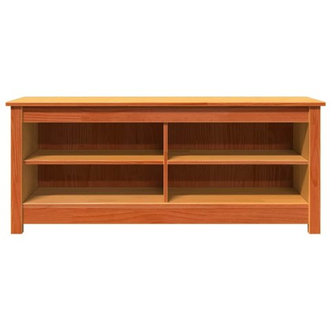 ŁAWKA NA BUTY Z PÓŁKĄ WOSKOWY BRĄZ 110X38X45.5CM