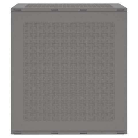 SKRZYNIA DO PRZECHOWYWANIA W OGRODZIE Z DRZWIAMI JASNOSZARY