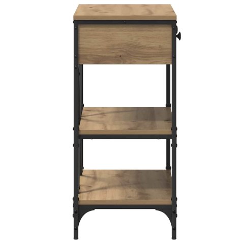 KONSOLA Z SZUFLADĄ Z PÓŁKĄ INNY Z PRZECHOWYWANIEM DĄB ARTISAN