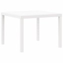 STÓŁ OGRODOWY BIAŁY 100X100X73CM POLIRATTAN
