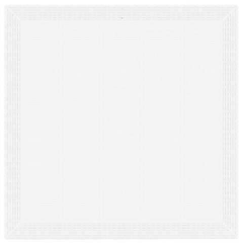 STÓŁ OGRODOWY BIAŁY 100X100X73CM POLIRATTAN