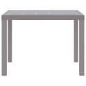 STÓŁ OGRODOWY JASNOSZARY 100X100X73CM POLIRATTAN