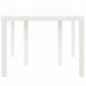 STÓŁ OGRODOWY BIAŁY 150X100X73CM POLIRATTAN