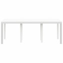 STÓŁ OGRODOWY BIAŁY 200X100X73CM POLIRATTAN