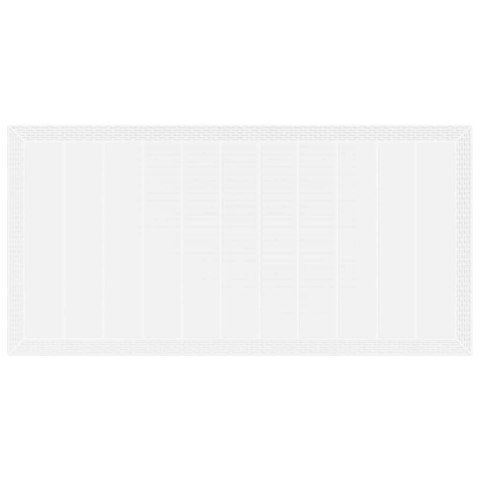 STÓŁ OGRODOWY BIAŁY 200X100X73CM POLIRATTAN