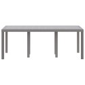 STÓŁ OGRODOWY JASNOSZARY 200X100X73CM POLIRATTAN