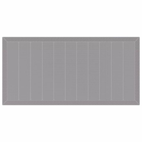 STÓŁ OGRODOWY JASNOSZARY 200X100X73CM POLIRATTAN