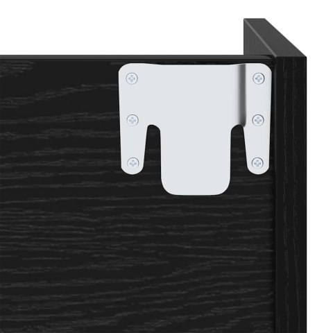 SZAFKA NA BUTY NA ŚCIANĘ CZARNY DĄB