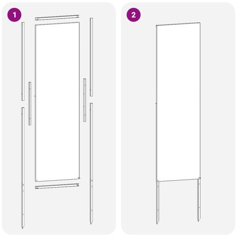 EKRAN ZAPEWNIAJĄCY PRYWATNOŚĆ W OGRODZIE ANTRACYT 32X140CM