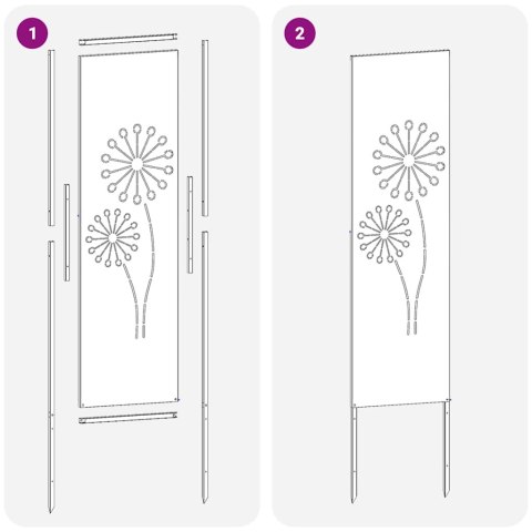 EKRAN ZAPEWNIAJĄCY PRYWATNOŚĆ W OGRODZIE CZARNY 32X140CM
