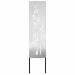 VidaXL Ekran zapewniający prywatność w ogrodzie Srebrny 32 x 140 cm