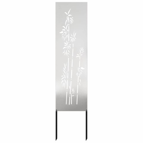 VidaXL Ekran zapewniający prywatność w ogrodzie Srebrny 32 x 140 cm