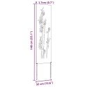 VidaXL Ekran zapewniający prywatność w ogrodzie Srebrny 32 x 140 cm