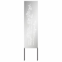 VidaXL Ekran zapewniający prywatność w ogrodzie Srebrny 32 x 140 cm