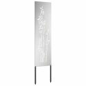 VidaXL Ekran zapewniający prywatność w ogrodzie Srebrny 32 x 140 cm
