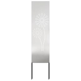 VidaXL Ekran zapewniający prywatność w ogrodzie Srebrny 32 x 140 cm