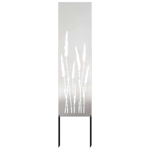 VidaXL Ekran zapewniający prywatność w ogrodzie Srebrny 32 x 140 cm