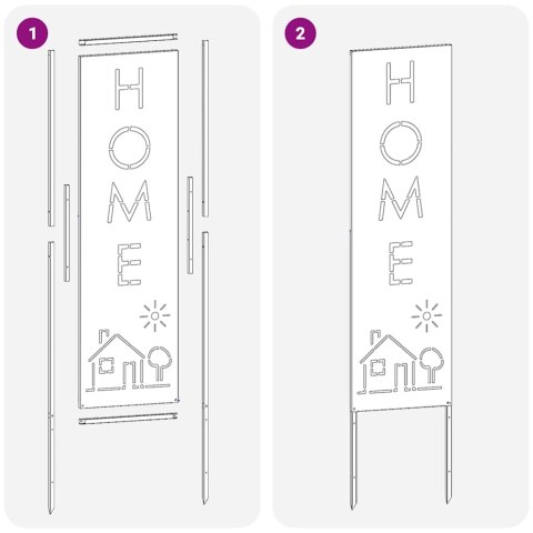 VidaXL Ekran zapewniający prywatność w ogrodzie Srebrny 32 x 140 cm