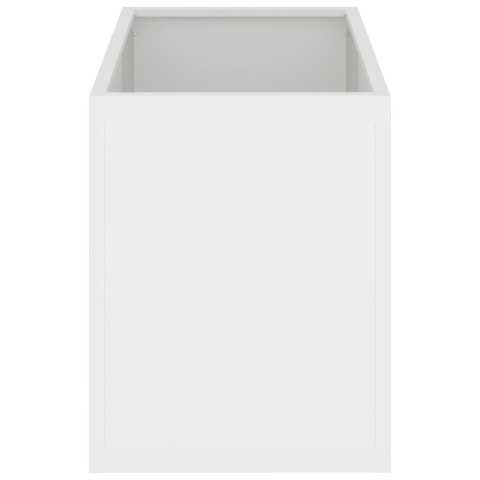 DONICZKA OGRODOWA BIAŁY 50X32X40CM STAL WALCOWANA NA ZIMNO