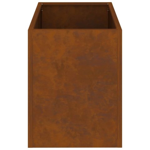 DONICZKA OGRODOWA BRĄZOWY 50X32X40CM STAL POSTARZANA