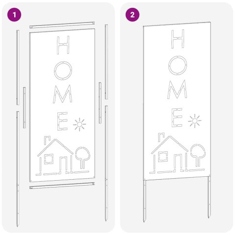 EKRAN ZAPEWNIAJĄCY PRYWATNOŚĆ W OGRODZIE BIAŁY 50X140CM