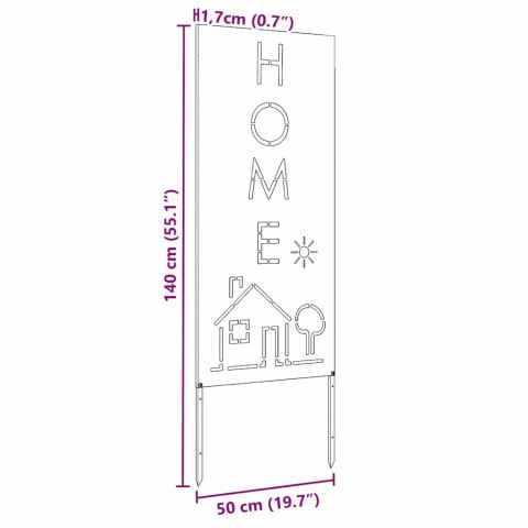 EKRAN ZAPEWNIAJĄCY PRYWATNOŚĆ W OGRODZIE CZARNY 50X140CM