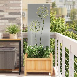 VidaXL Ekran zapewniający prywatność w ogrodzie Srebrny 50 x 140 cm