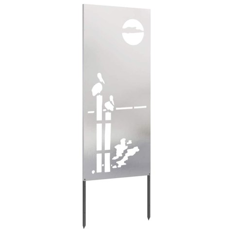 VidaXL Ekran zapewniający prywatność w ogrodzie Srebrny 50 x 140 cm