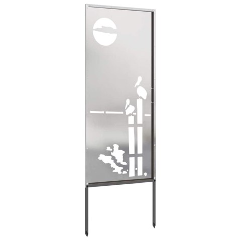 VidaXL Ekran zapewniający prywatność w ogrodzie Srebrny 50 x 140 cm