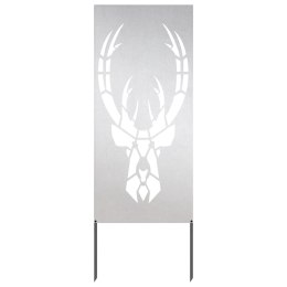 VidaXL Ekran zapewniający prywatność w ogrodzie Srebrny 50 x 140 cm