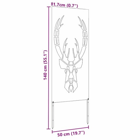 VidaXL Ekran zapewniający prywatność w ogrodzie Srebrny 50 x 140 cm
