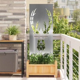 VidaXL Ekran zapewniający prywatność w ogrodzie Srebrny 50 x 140 cm