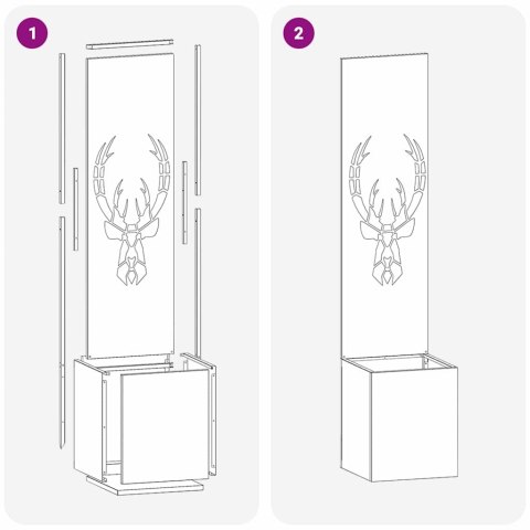 EKRAN ZAPEWNIAJĄCY PRYWATNOŚĆ W OGRODZIE CZARNY 32X140CM