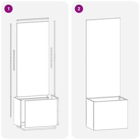 EKRAN ZAPEWNIAJĄCY PRYWATNOŚĆ W OGRODZIE CZARNY 50X140CM