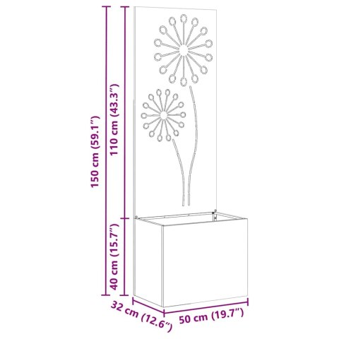EKRAN ZAPEWNIAJĄCY PRYWATNOŚĆ W OGRODZIE CZARNY 50X140CM