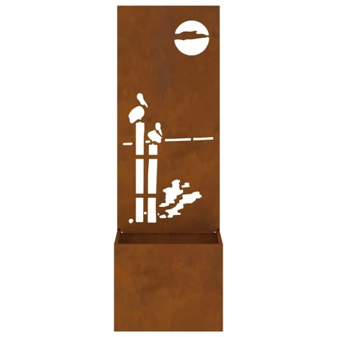 EKRAN ZAPEWNIAJĄCY PRYWATNOŚĆ W OGRODZIE RDZAWY 50X140CM