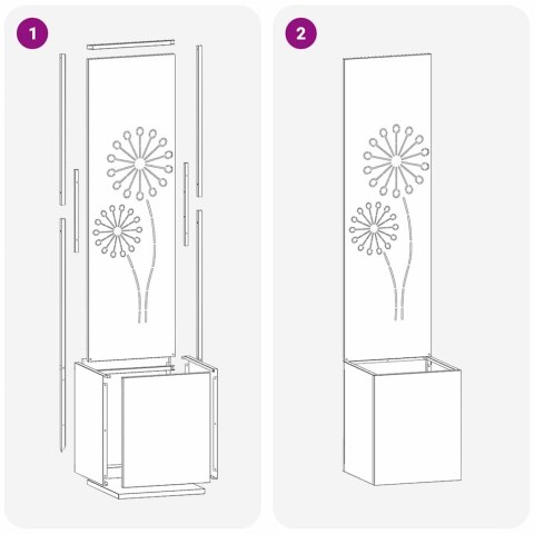 VidaXL Ekran zapewniający prywatność w ogrodzie Srebrny 32 x 140 cm