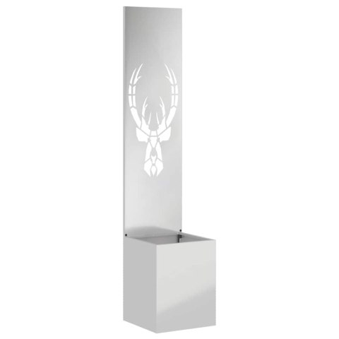 VidaXL Ekran zapewniający prywatność w ogrodzie Srebrny 32 x 140 cm