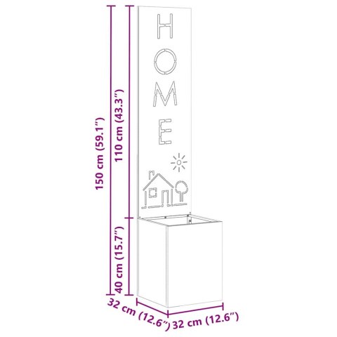 VidaXL Ekran zapewniający prywatność w ogrodzie Srebrny 32 x 140 cm